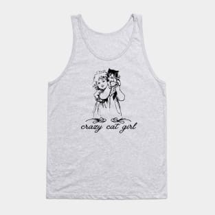 Crazy cat girl Tank Top